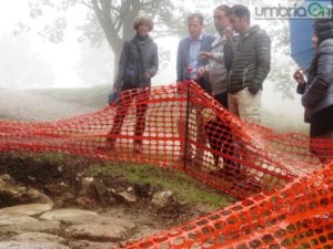 Massimiliano Gasperini e Luca Donnini con l'ambasciatore e la Clark