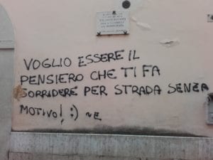 degrado, scritte muri