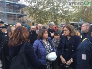 Catiuscia Marini con Fernanda Cecchini a Norcia