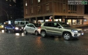 Il tamponamento in via Battisti