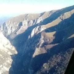 Sisma, immagini aeree del monte Vettore