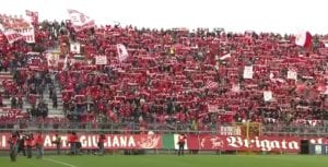 Perugia-Trapani, la curva biancorossa