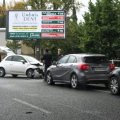 Incidente a Terni: coinvolte tre auto