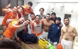 Capizzi al termine di una partita della Juvenia (foto Juvenia calcio a 5)