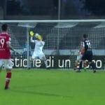 Ascoli-Perugia, il gol del 2-2 di Cacia