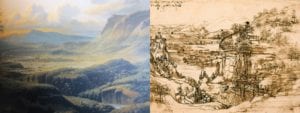 'La valle di Terni' di J.A.Knip e il 'Paesaggio' di Leonardo