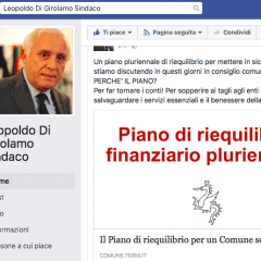 Terni, il sindaco apre un profilo su Facebook