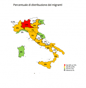 diffusione migranti, italia, ministero interno