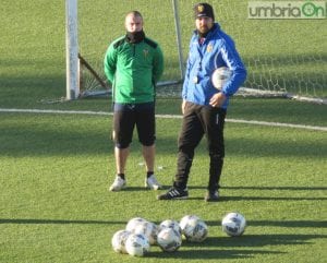 Manuel Coppola con Donato Lomonte durante la seduta di mercoledì