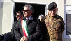 L'inagurazione di un altro container dell'Esercito