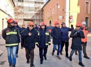 La Camusso in visita a Norcia
