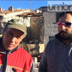 Terremoto: «Noi due restiamo qui»