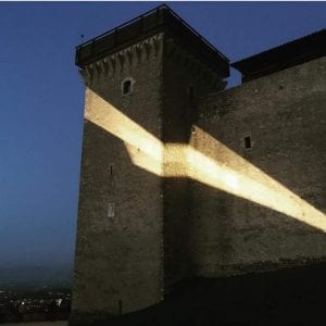 La rocca illuminata