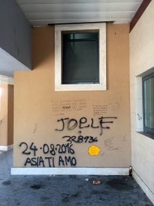I muri imbrattati