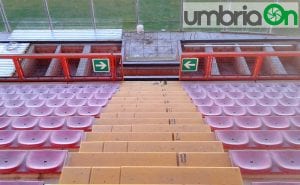 Perugia stadio Curi lavori settore disabili