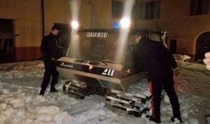 Carabinieri Norcia neve, salvati due turisti inglesi - 19 gennaio 2017 (1)