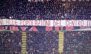 La dedica della Curva Sud del Milan