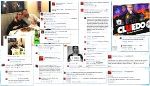 Un collage dei commenti di Sollecito 