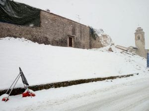 Norcia sotto la neve