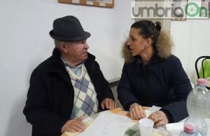 La signora Ermira con il signor Franco