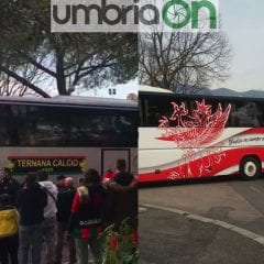 Ternana-Perugia, l’arrivo delle squadre