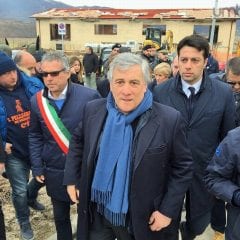Tajani a Norcia: «L’Europa sarà vicina»