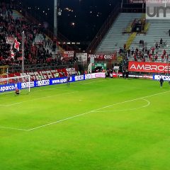 Perugia-Benevento 3-1: squadra sotto la Nord