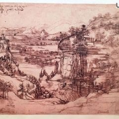 Leonardo, il disegno esposto in Umbria