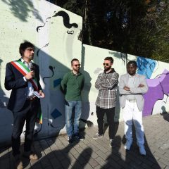 Perugia, a Rimbocchi ecco il nuovo murales