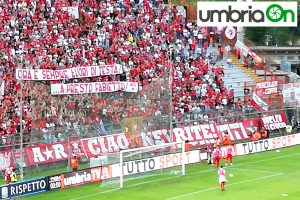 Striscione per Fabio Ercolanoni Perugia-Benevento playoff