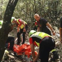 Ciclista cade nel bosco: soccorso a Stroncone