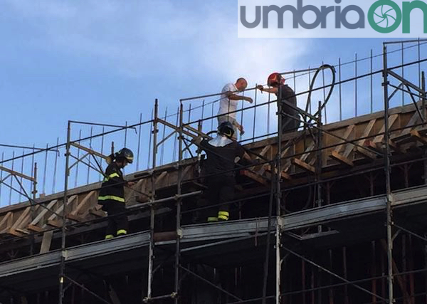 Terni, ‘Cospea due’: fiamme nel cantiere