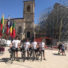 Da Milano a Norcia, pedalata di solidarietà