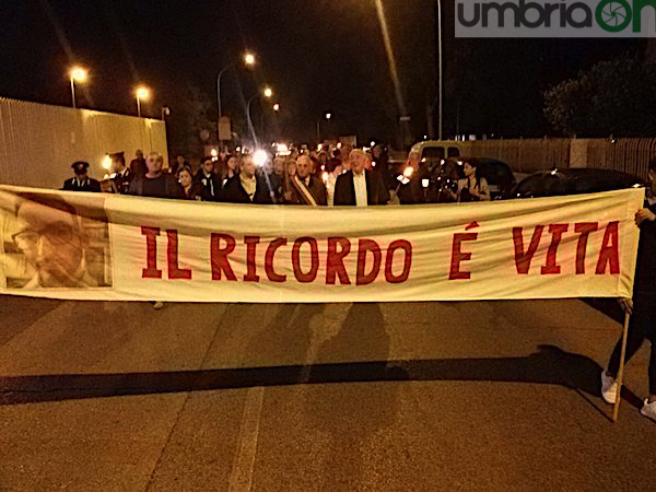Alessandro Riccetti, fiaccolata a Terni