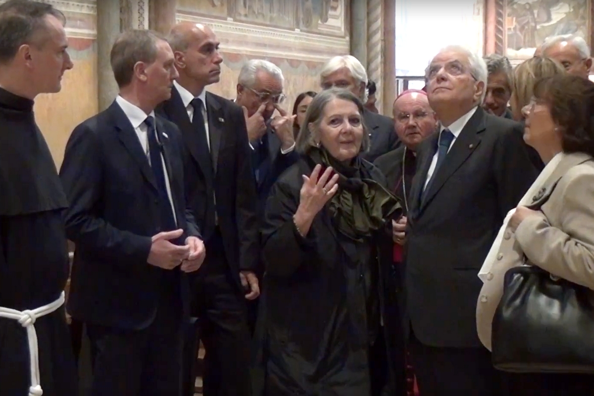 Presidente Mattarella visita San Francesco