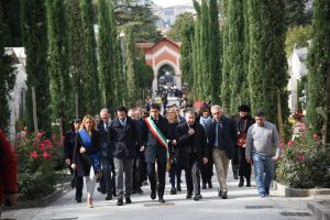 Perugia, commemorazione defunti romizi borghesi leonelli casaioli