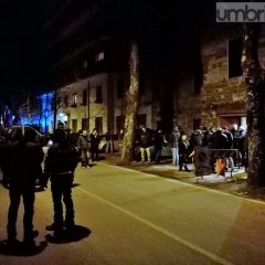 Perugia, c’è Fiore (FN): blocchi e bombe carta