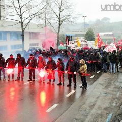 Perugia blindata per il corteo antifascista