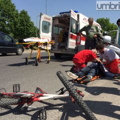 Ciclista bengalese ferito a Terni