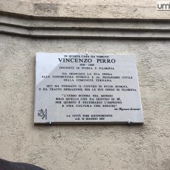 Terni, una targa per Vincenzo Pirro