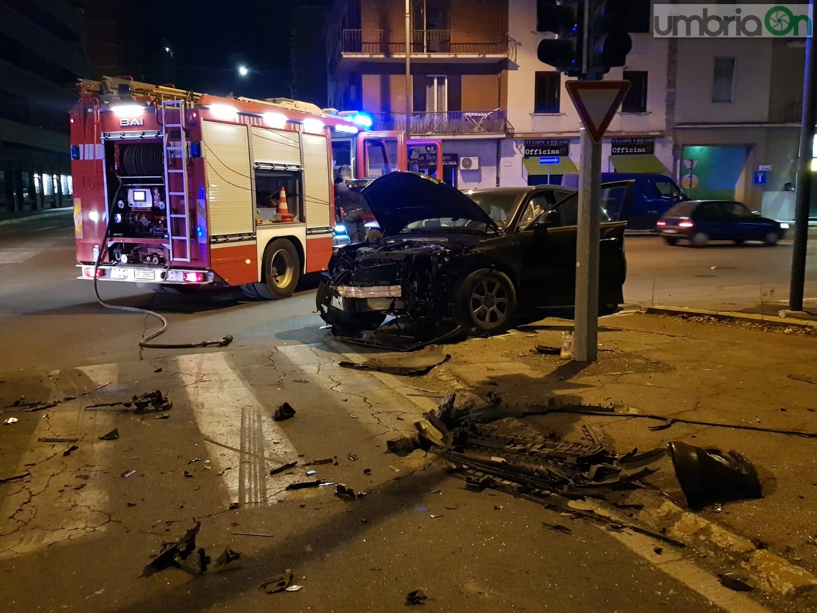 Terni, schianto senza semaforo tre feriti umbriaON