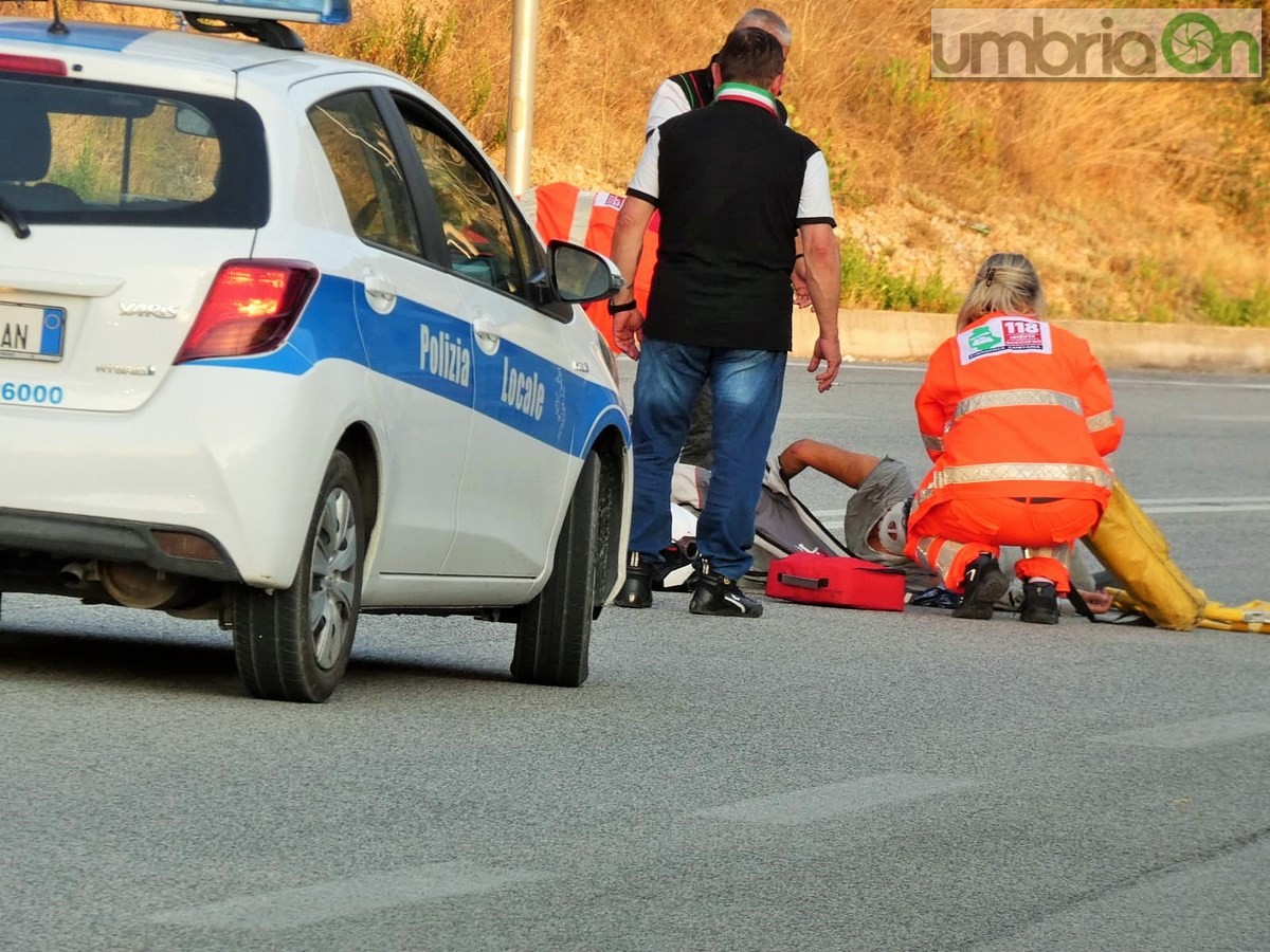 Terni-Rieti, centauro 49enne in ospedale