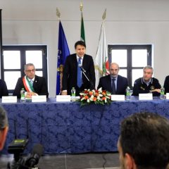 La promessa di Conte: prima uscita a Norcia