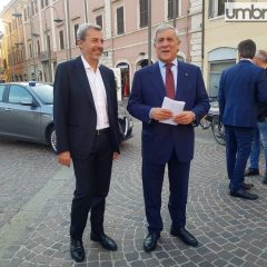 Regionali, tappa a Terni per Tajani