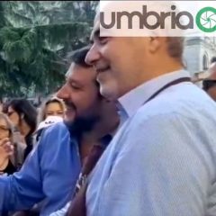 Salvini Eurochocolate, selfie e proclami
