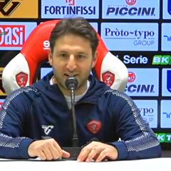 Perugia-Entella 2-0 Conferenze allenatori