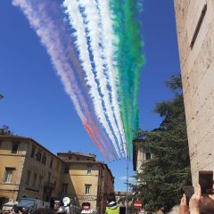 Le Frecce Tricolori a Foligno il 6 agosto