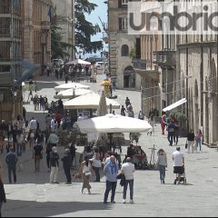 Fase Tre a Perugia: prima domenica con turisti da fuori regione