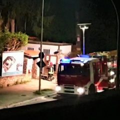 Terni, principio d’incendio in un cantiere