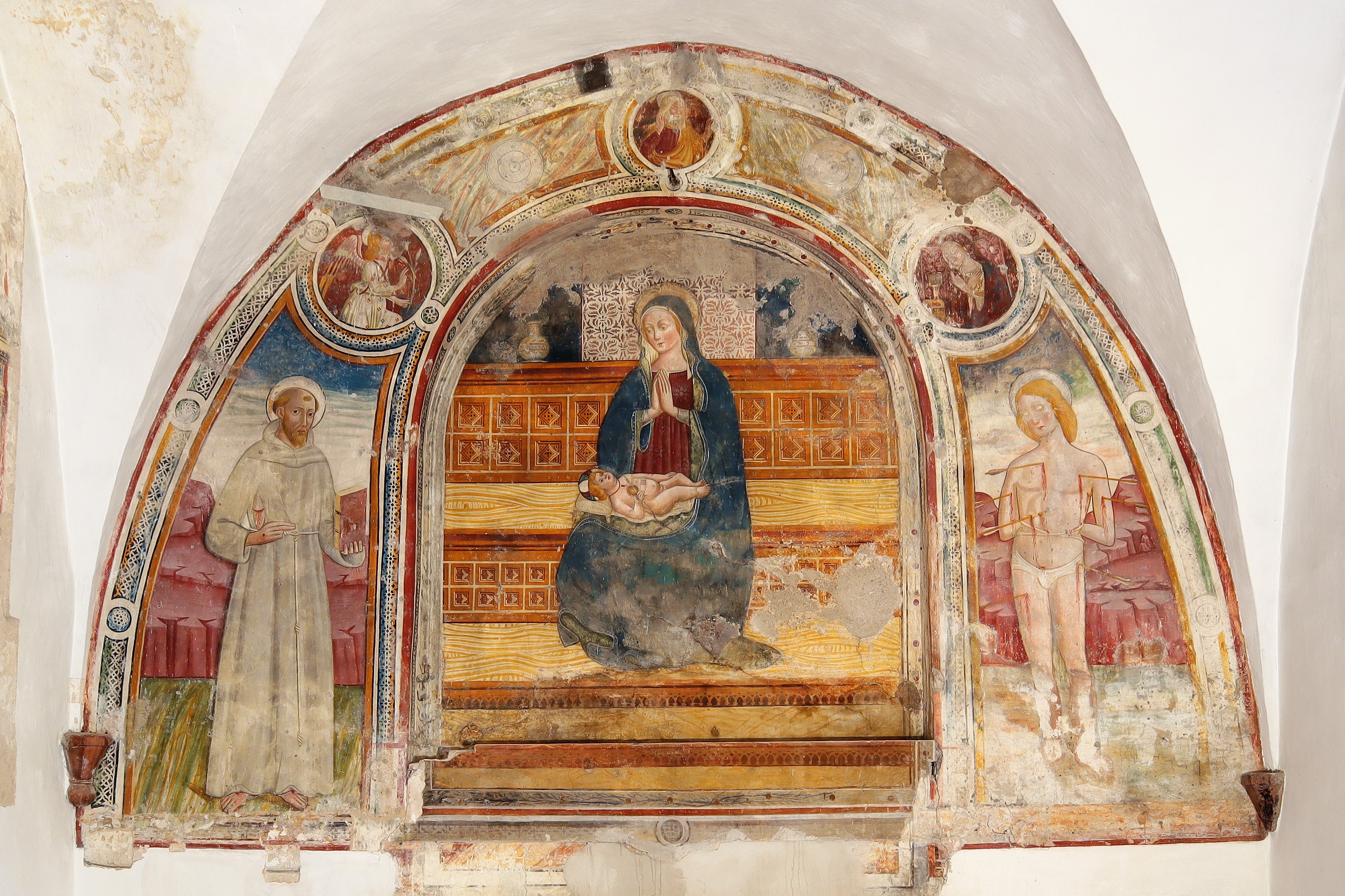 Montefranco, San Bernardino: nuova vita per gli affreschi